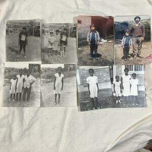 Vintage Photo Lot Foster Children 1980s B&W + Color Rural Portraits